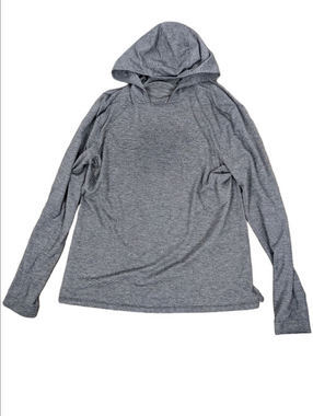 Lululemon Switch Up Hoodie Long Sleeve Heathered Black Size